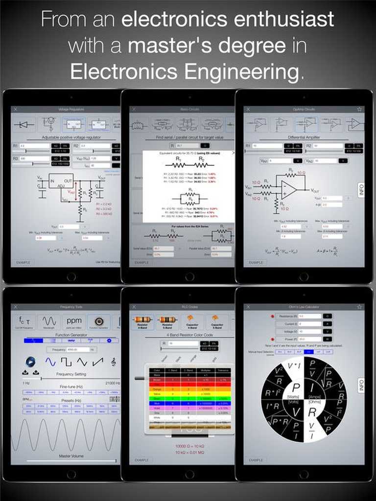 Electronics Engineering ToolKit PRO for iPad